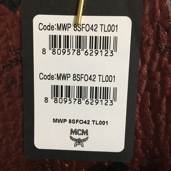 MCM Monogrammed Shopper Tote Bag - Picture 4 of 8